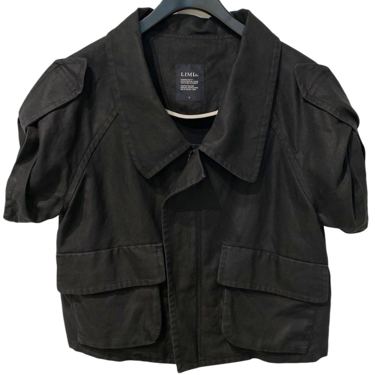 LIMI feu Flap Pocket Linen Shirt JacketフラットポケットZIPリネン