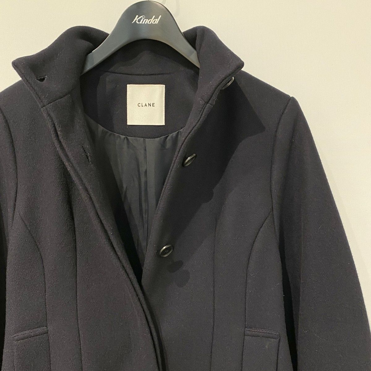 CLANE CONSTRUCTIVE LONG COAT CLANE CONSTRUCTIVE LONG COAT ネイビー 