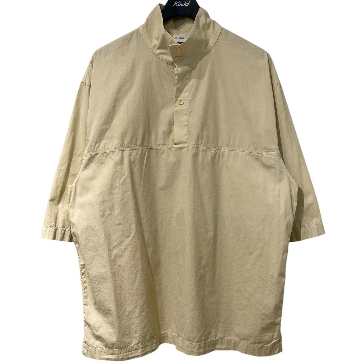 LEMAIRE 22SS VAREUSE FREESTONEオーバーサイズハイネック2WAY半袖シャツ 8069000145427