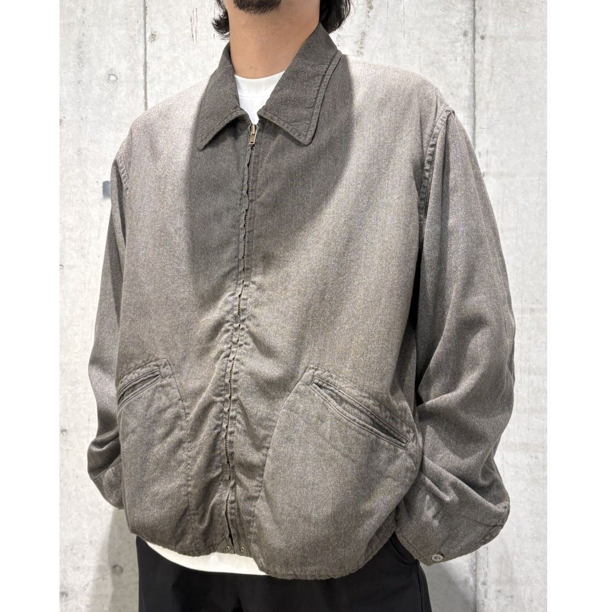 A．PRESSE 25AW Vintage Chambray Sports Jacketヴィンテージ加工 
