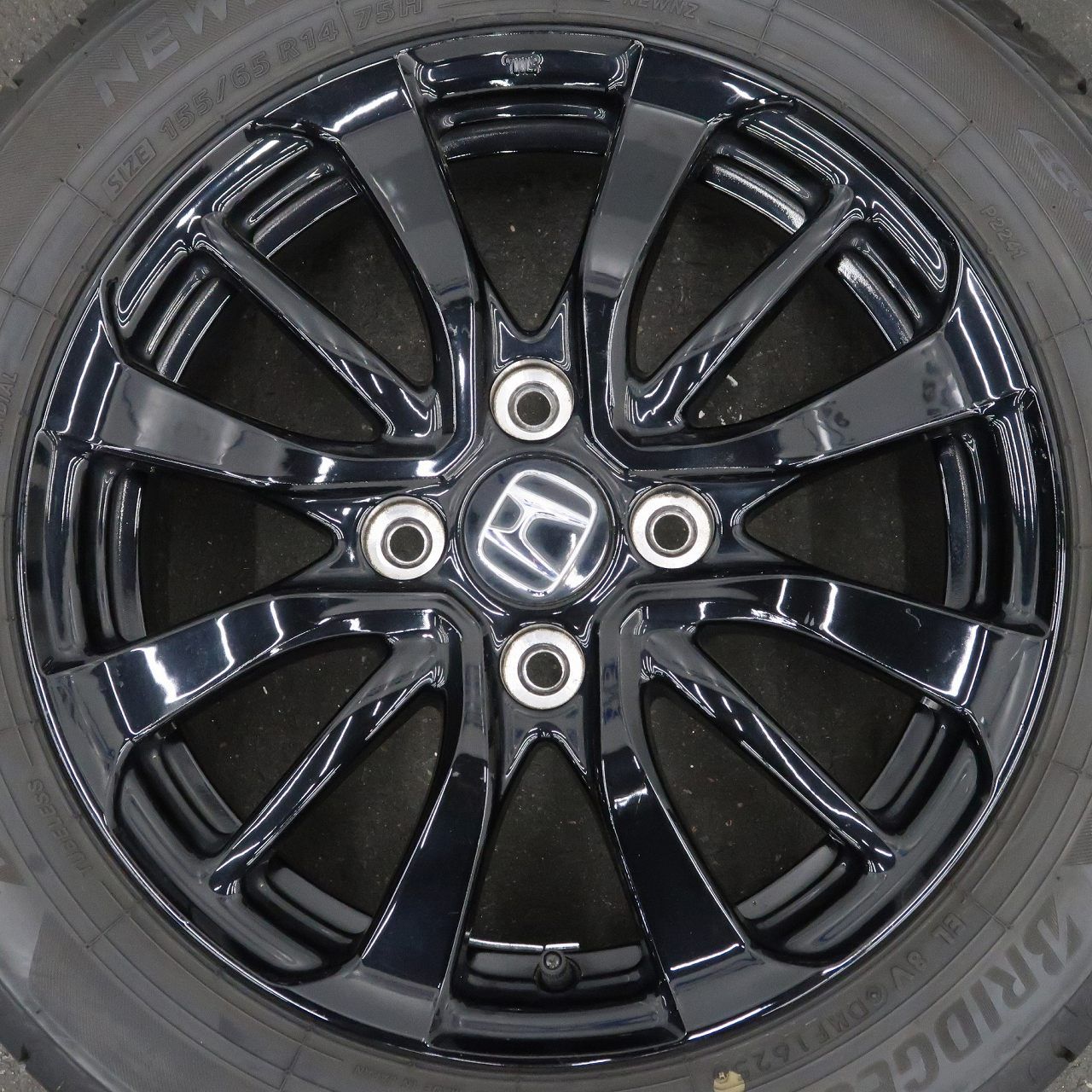 4本 ホンダ N-BOX カスタム L STYLE+ BLACK 純正 14インチ 4.5J +40 4H