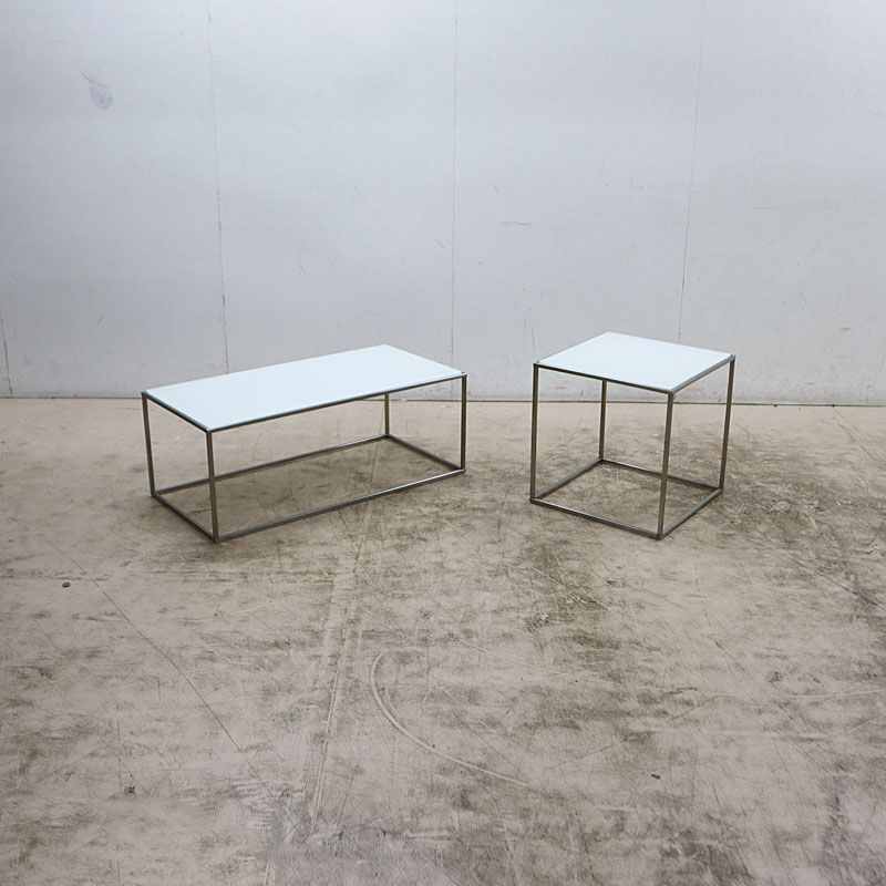◇Cassina◇ カッシーナ ILE イル ガラス センターテーブル＆サイド