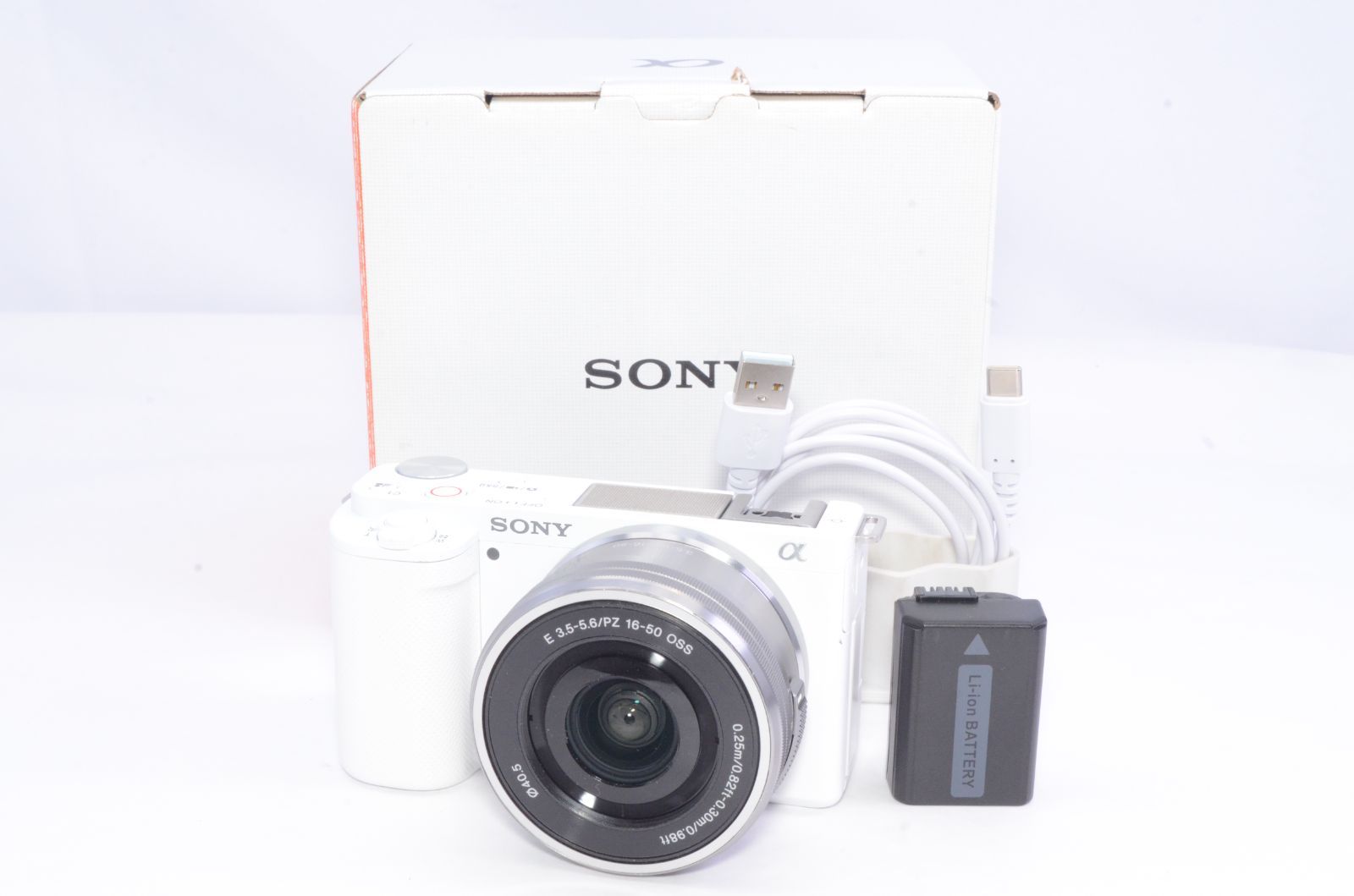 Sony ソニー VLOGCAM ZV-E10L B パワーズームレンズキット ホワイト