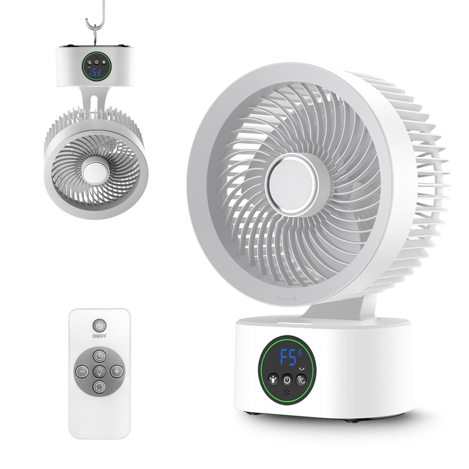 サーキュレーター【2026新登場＆節電対策】扇風機 兼用 DCモーター 静音 左右首振り 上下角度調節 小型 省エネ 風量5段階調節 パワフル送風 リモコン付き タイマー機能 一台多役 換気 空気循環 部屋干し 梅雨 除湿 衣類乾燥 日本語取 16a4b32b