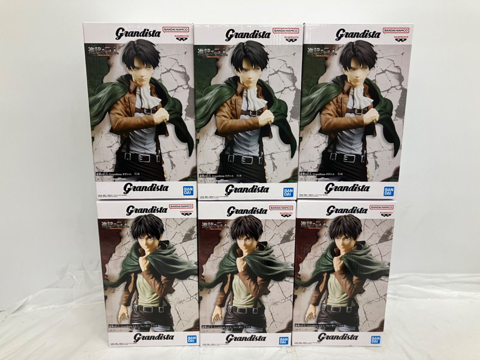 進撃の巨人 進撃の巨人 Grandista リヴァイ エレン 18個セット 