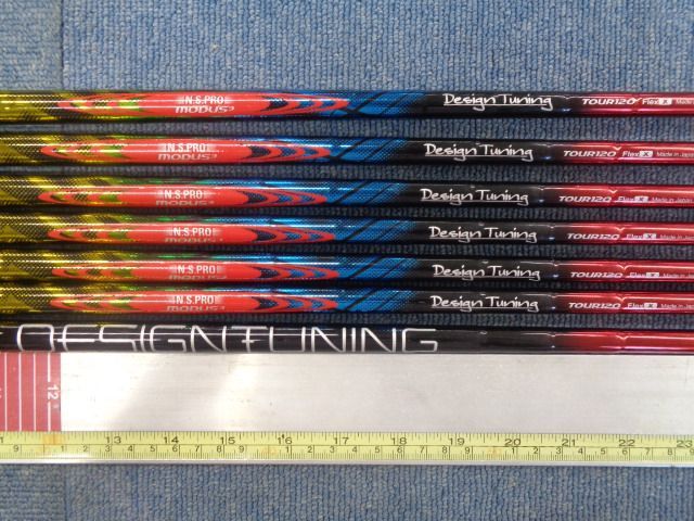 中古シャフト 日本シャフト デザインチューニング N.S.PRO MODUS3 TOUR120 X 7本セット 400141