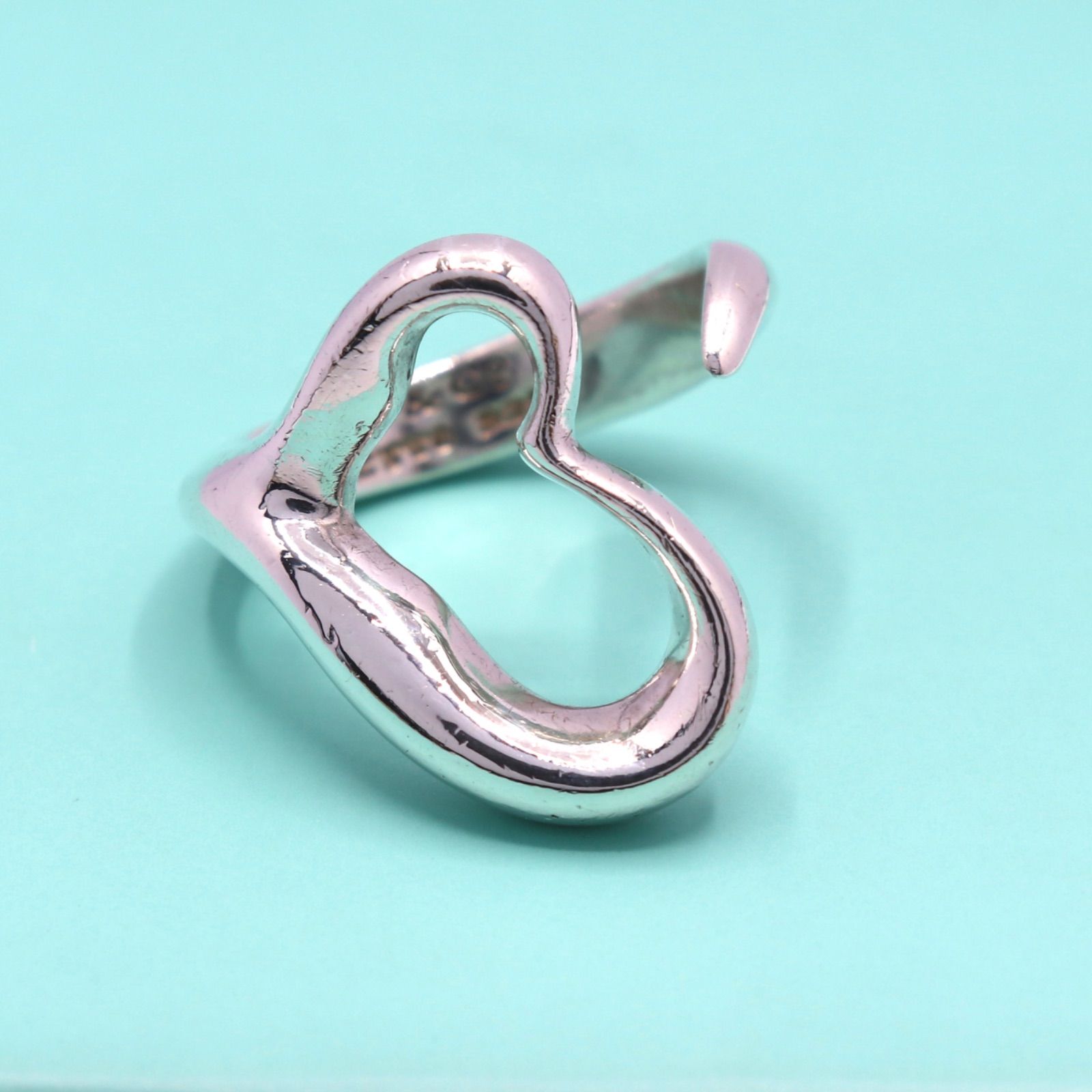 Tiffany&Co. ティファニー オープンハート リング 8号 シルバー 925