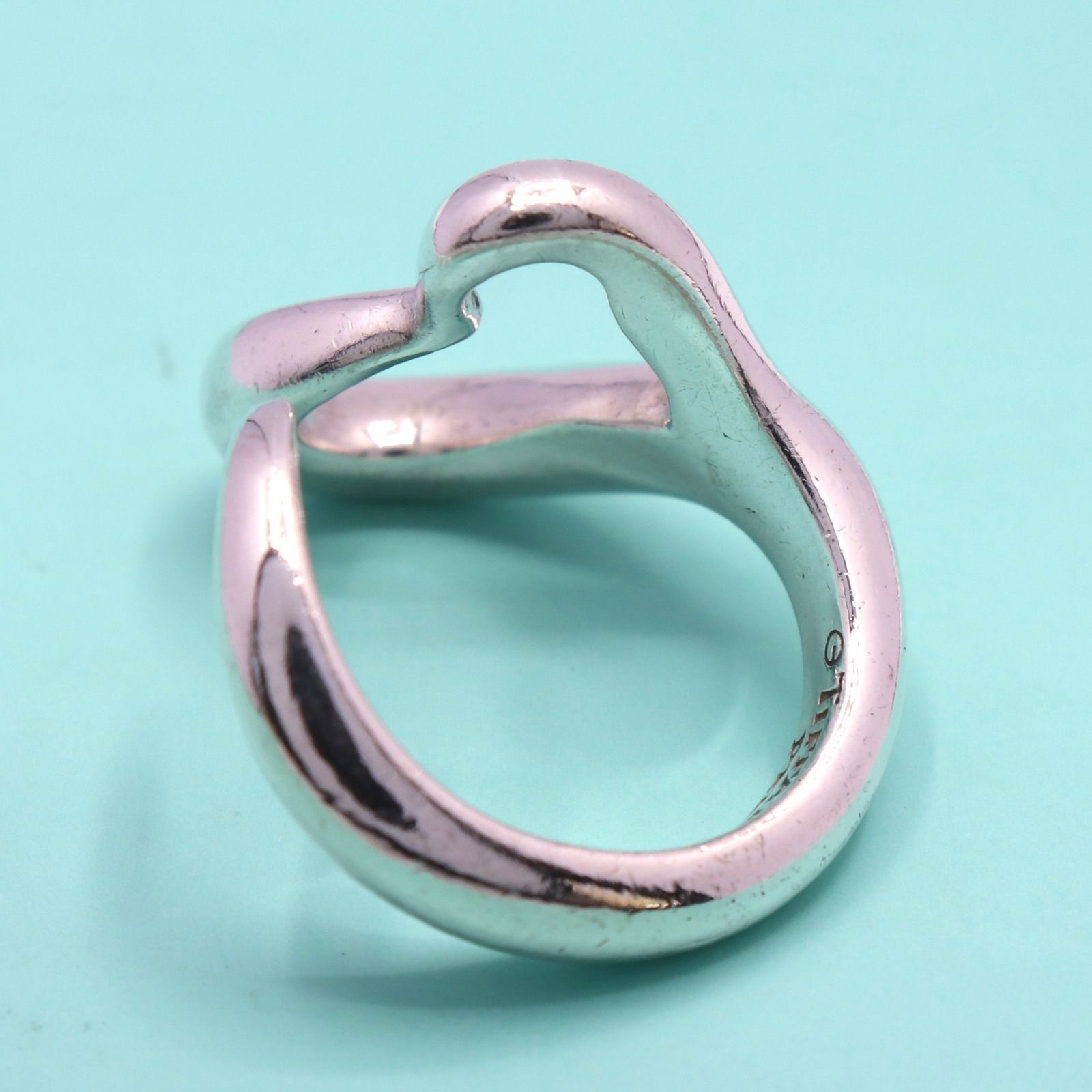 Tiffany&Co. ティファニー オープンハート リング 8号 シルバー 925