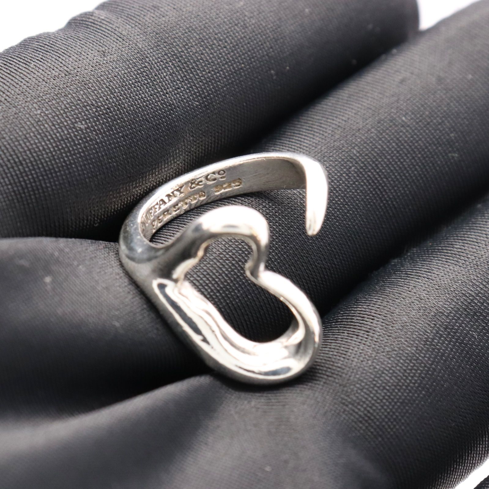 Tiffany&Co. ティファニー オープンハート リング 8号 シルバー 925