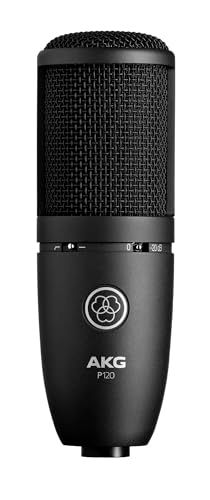 AKG (アーカーゲー) P120 Project Studio Line 【 ボーカル/楽器のレコーディングに最適 丈夫なオールメタルボディ 堅牢なデザイン ローカットフィルター パッド装備 カーディオイド 】 コンデンサーマイク 国内発送 df688b7a