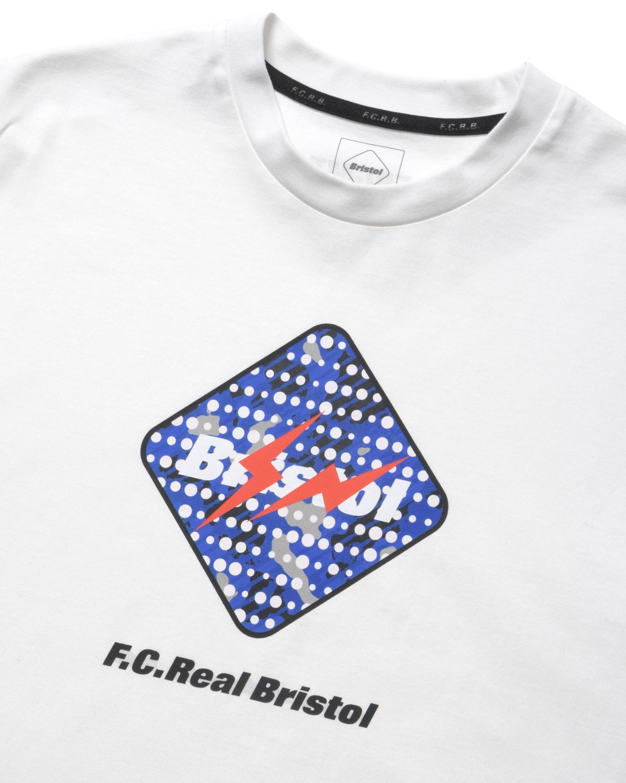 F.C.Real Bristol FRAGMENT CAMOUFLAGE EMBLEM TEE ホワイト M 新品