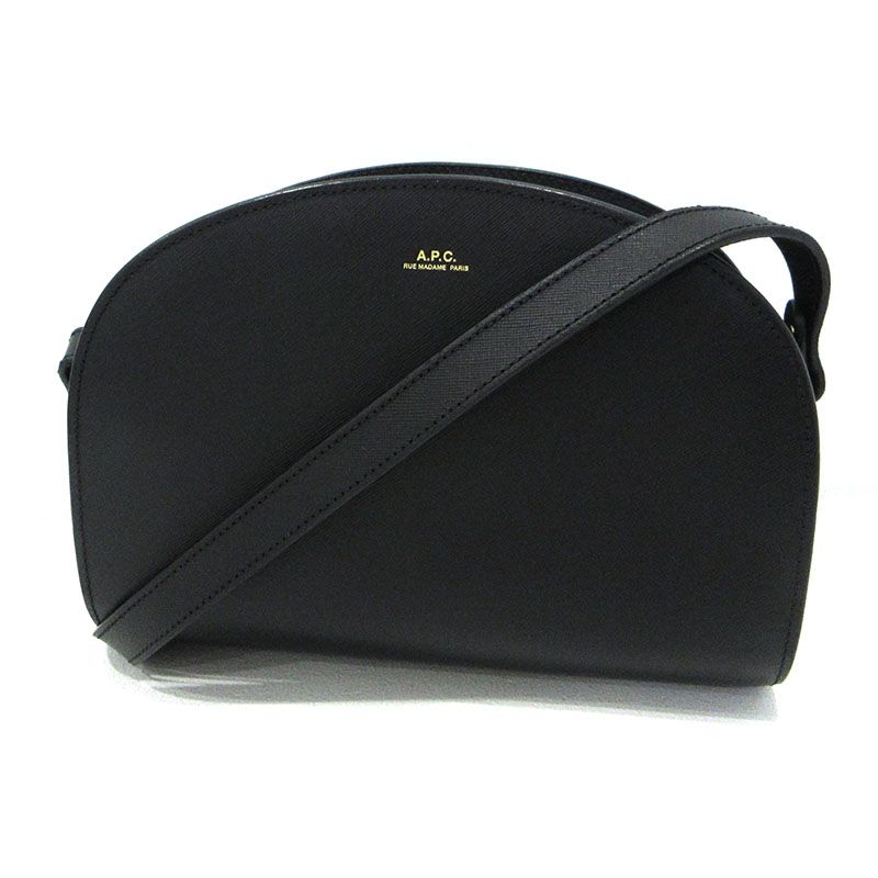 【三重本店】 中古 A.P.C | アーペーセー ショルダーバッグ ハーフムーンバッグ ブラック 【121】