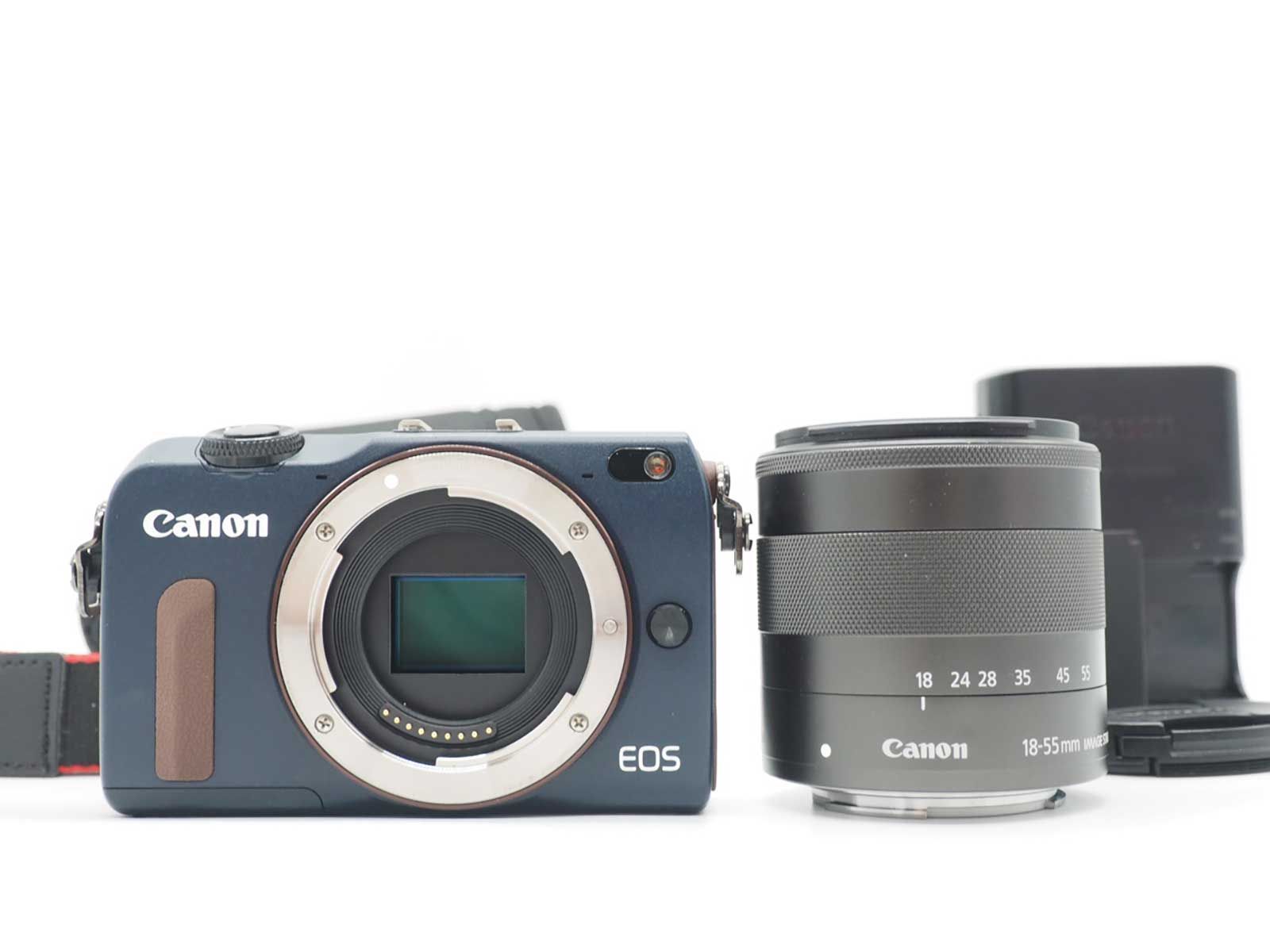 キャノン Canon EOS M2 18.0MP Digital Camera 18-55mm Lens Blue [新品同様] #Z6107A 26,481円
