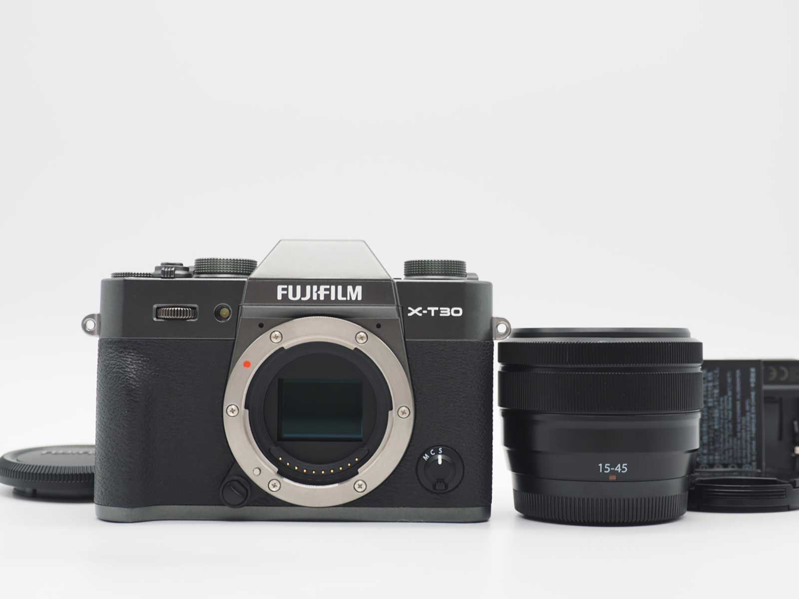 富士フィルム Fujifilm Fuji X-T30 26.1MP Charcoal Silver 15-45 Lens 15 Shots [新品同様] #Z6120A