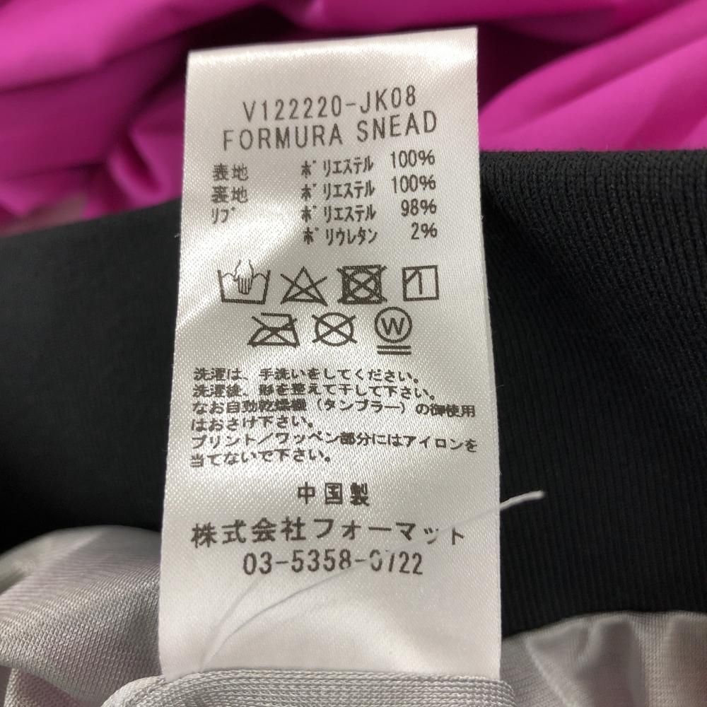 お値下げ！※新品未使用タグ付き※V12スニード　Мサイズ 超美品】V12 スニード ピンク系×黒 ロゴプリント ブルゾン メンズ L