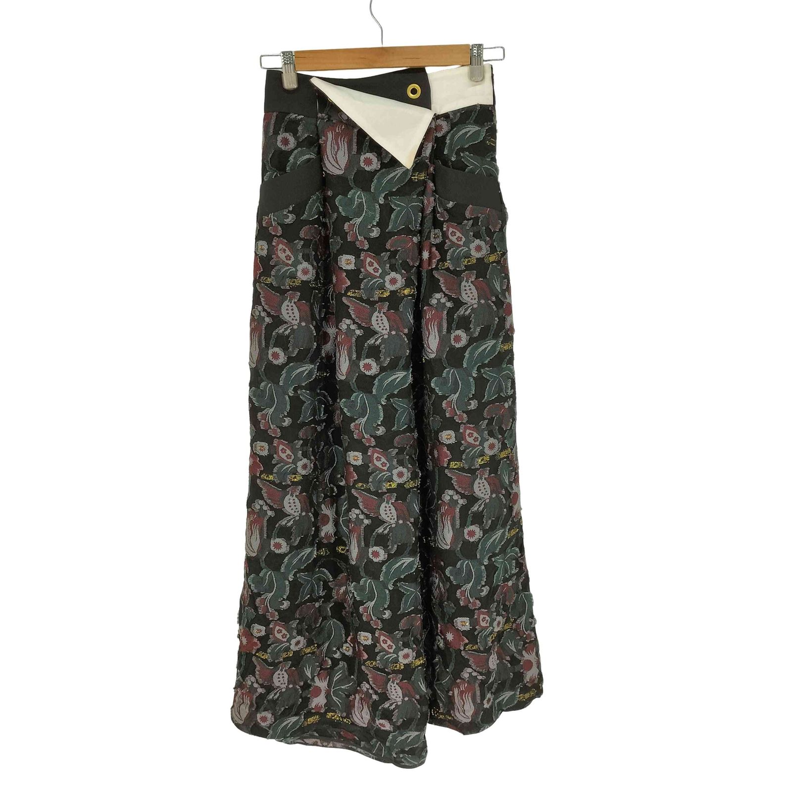 マメクロゴウチ Mame Kurogouchi Floral Cut Jacquard pants レディース JPN：1