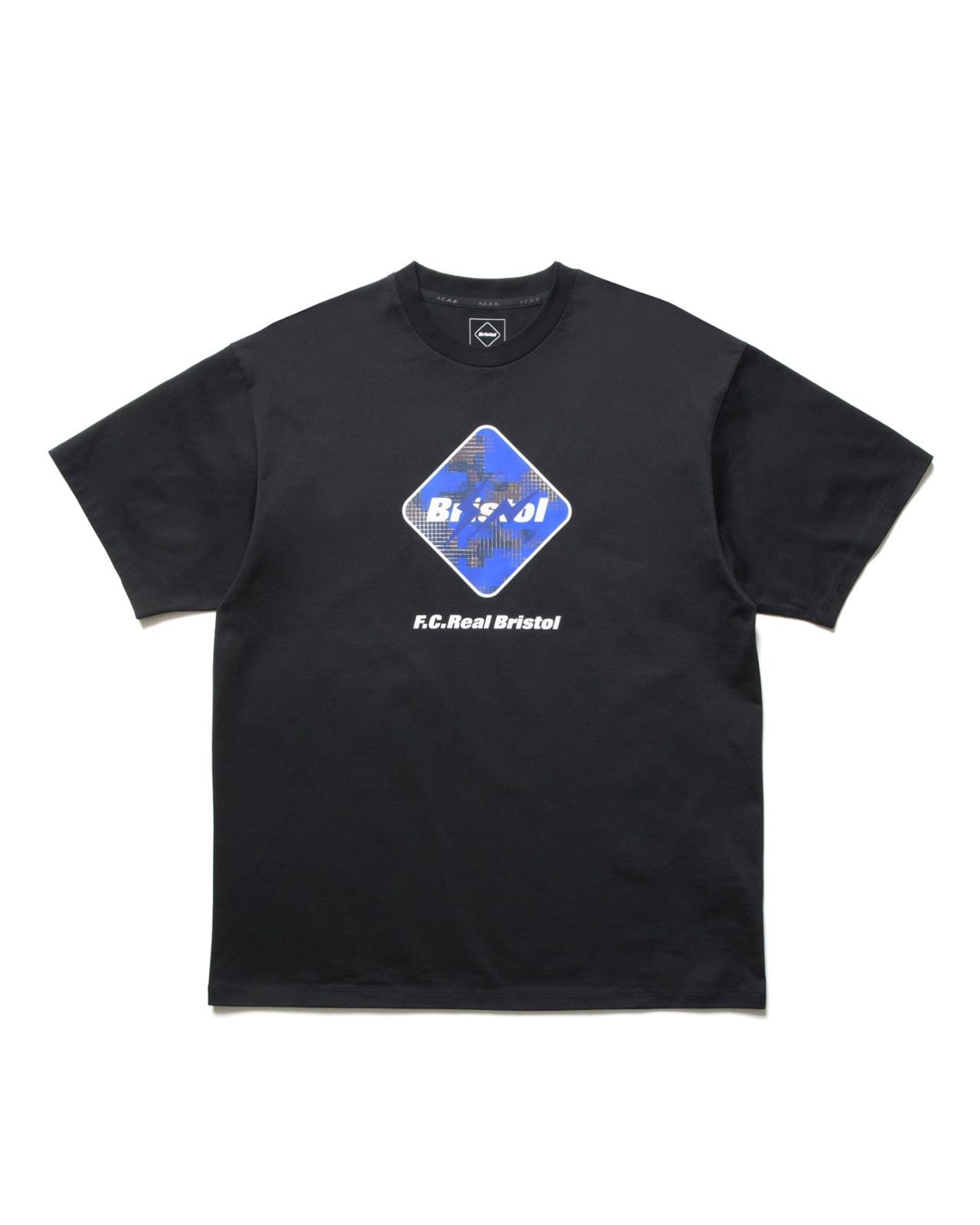 F.C.Real Bristol FRAGMENT CAMOUFLAGE EMBLEM TEE ブラック　XL　 新品