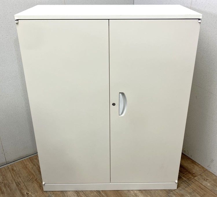 【中古品】生興 クウォールシリーズ 天板付両開き書庫 RW45-10H ホワイト