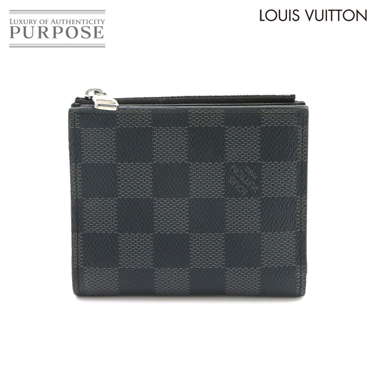 新品同様 ルイ ヴィトン LOUIS VUITTON ダミエ グラフィット ポルトフォイユ スマート 二つ折り 財布 N64021 Portefeuille Smart 90324028