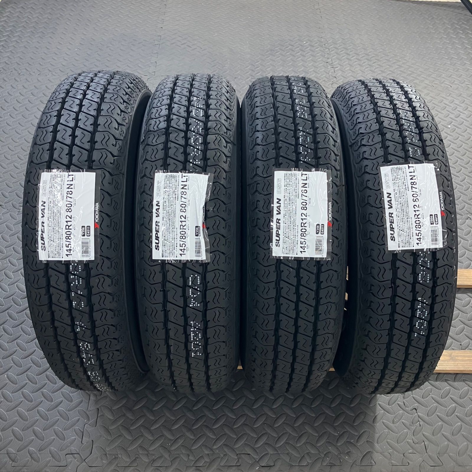 26年製 新品タイヤ 145/80R12 80/78N LT ヨコハマ スーパーバン356(夏