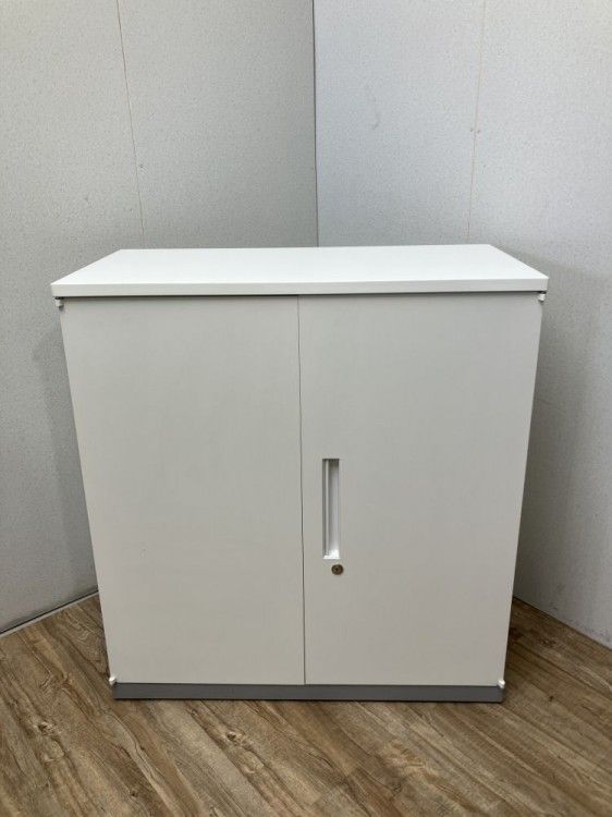 【中古品】イナバ 天板付両開き書庫 481322 ホワイト