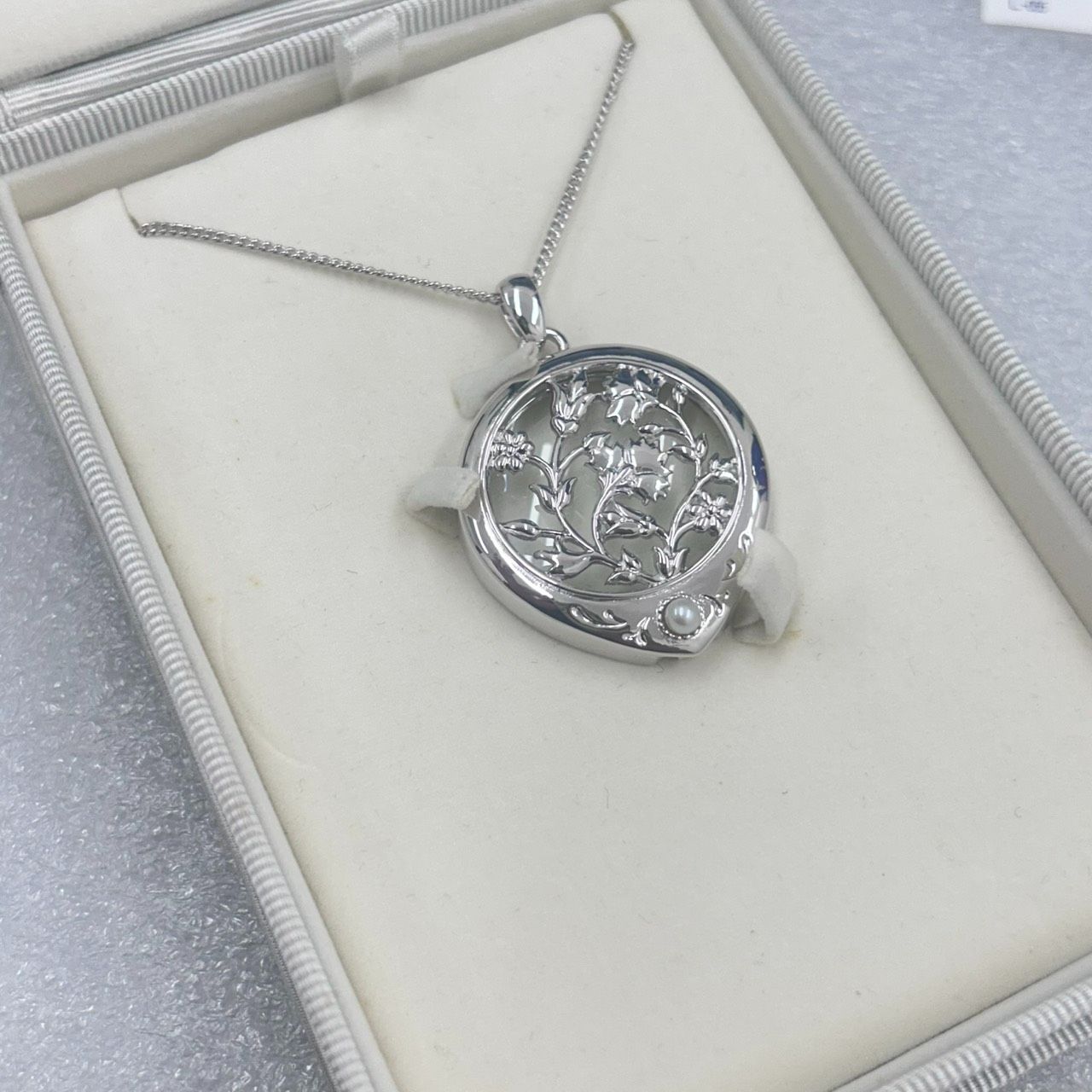 MIKIMOTO ミキモト ペンダント ルーペ 拡大鏡 パール ネックレス