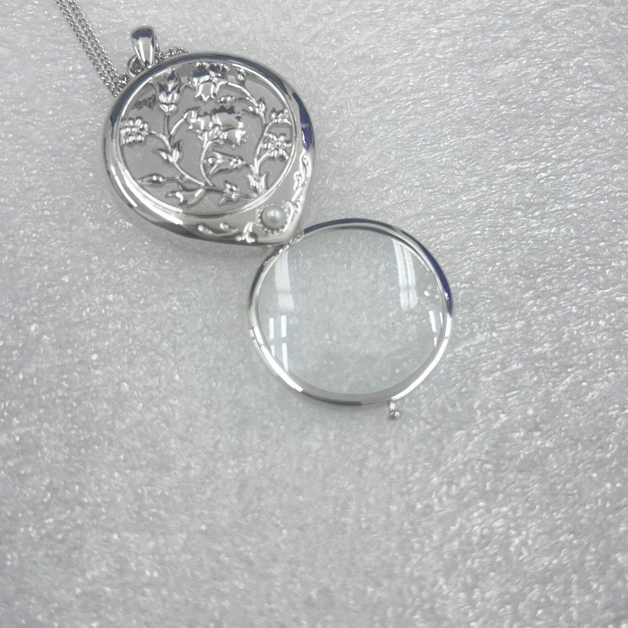 マキさん専用MIKIMOTO ペンダントルーペ あこやパール付 Book型 MIKIMOTO ミキモト ペンダント ルーペ 拡大鏡 パール ネックレス