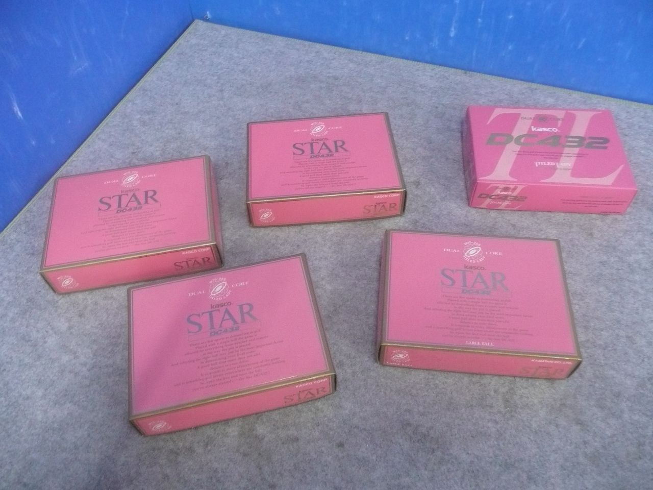 2C511★未使用　保存品★Kasco STAR DC432 TITLED LADY ゴルフボール 5ケース　60個　送料無料★2605