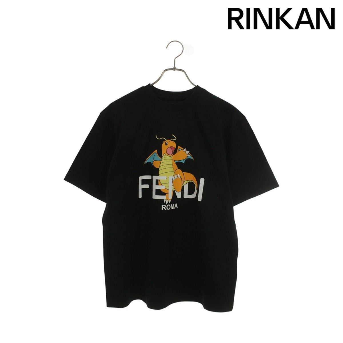 フェンディ FS9626 AQFX キャラクターロゴプリントTシャツ メンズ XS