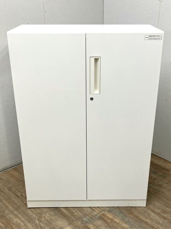 【中古品】コクヨ エディアシリーズ 両開き書庫 BWUH-SD58SSAWN ホワイト