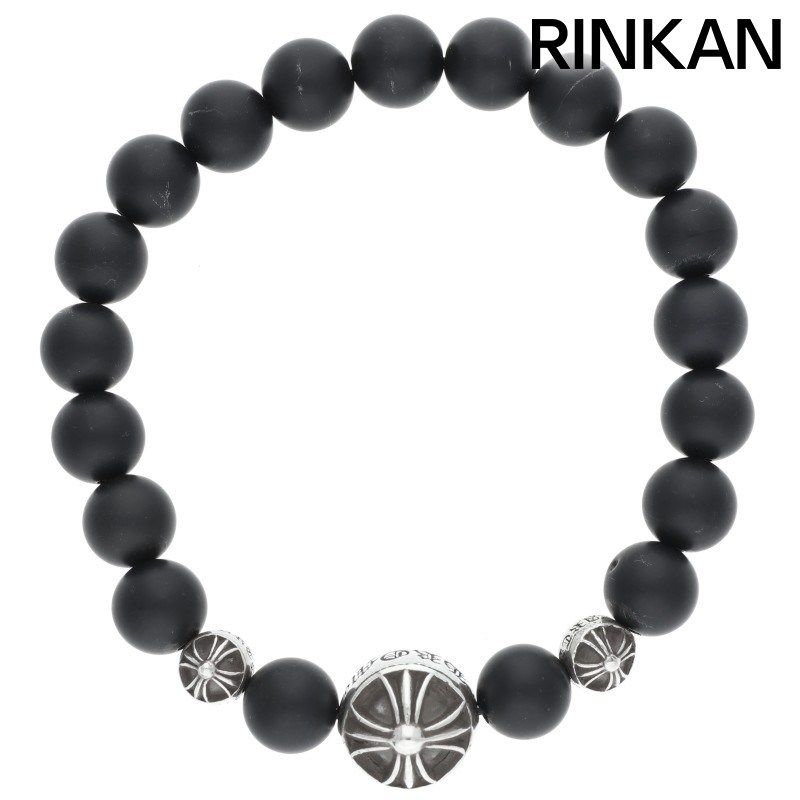 クロムハーツ 8mm BEAD/8mmビーズブレス BEAD8mmブラックトルマリンビーズブレスレット メンズ 8mm