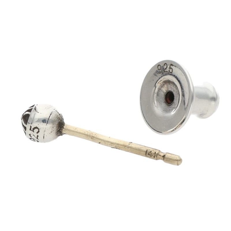 クロムハーツ STUD CRS BALL MINI/ミニクロスボールスタッド シルバー