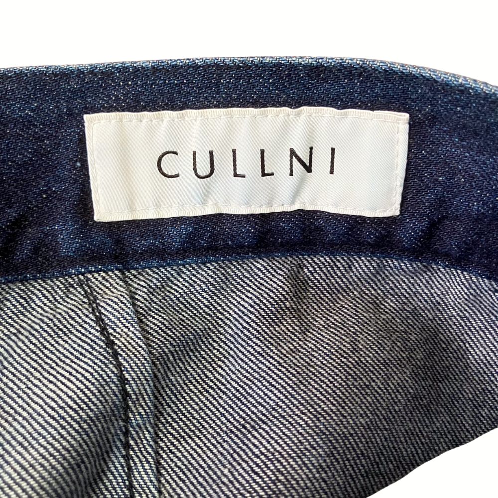 CULLNI 22AW Belted Center Press Denim Pants クルニ 日本製 デニム 