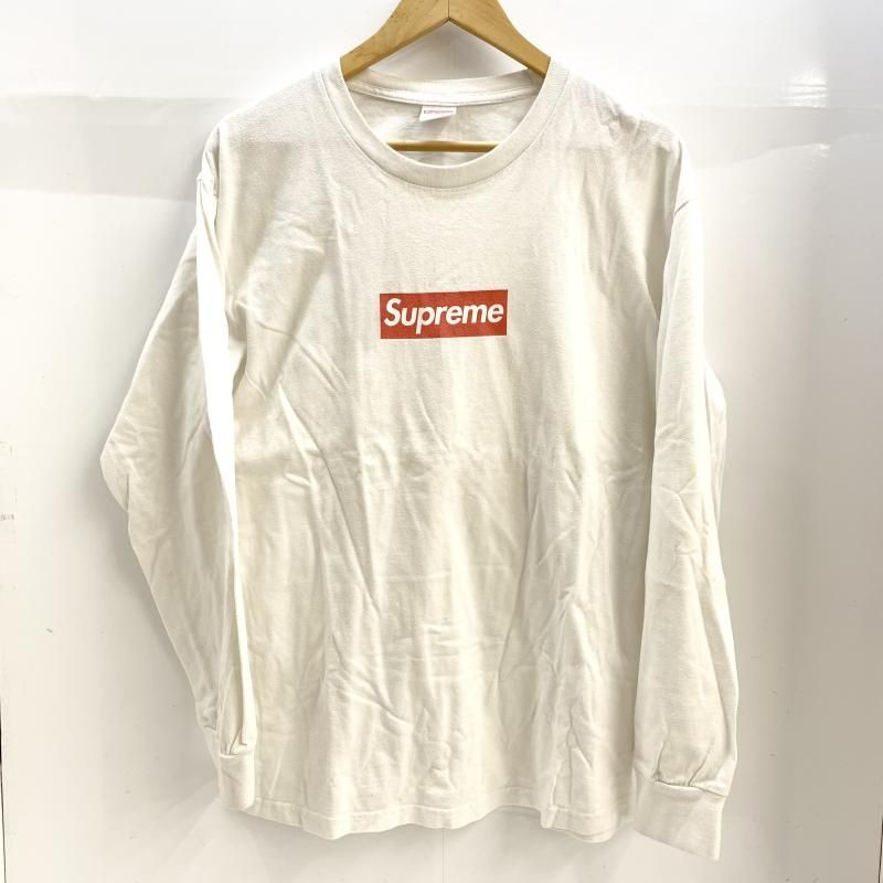 中古】Supreme ボックスロゴ ロンT L ホワイト[92] - メルカリ