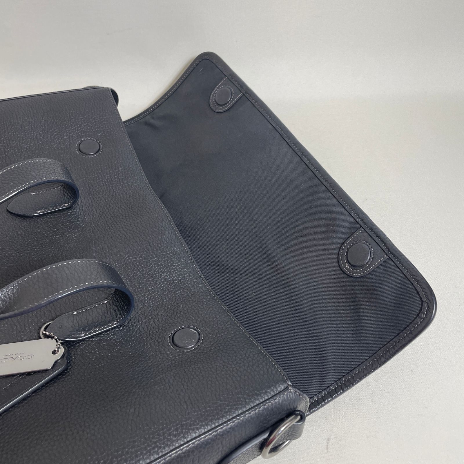 2604-225｜美品｜コーチ ビジネスバッグ レザー ブラック - メルカリ