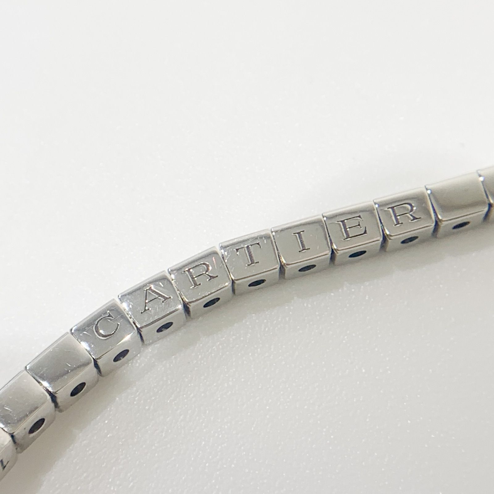 中古】カルティエ CARTIER ラニエール ブレスレット K18WG ホワイト 