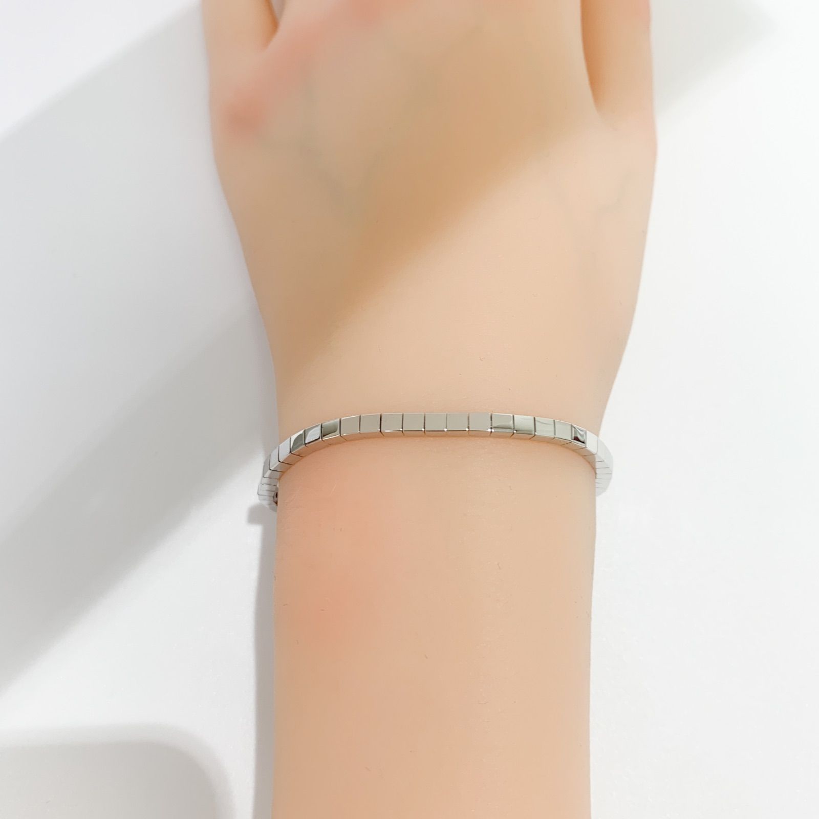 中古】カルティエ CARTIER ラニエール ブレスレット K18WG ホワイト 