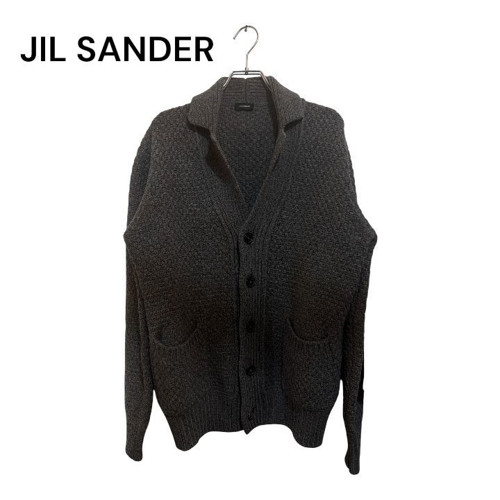 美品】JIL SANDER ジルサンダー 肉厚 ローゲージ ショールカラー 