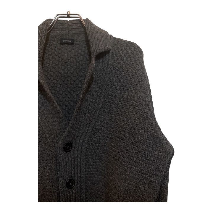 美品】JIL SANDER ジルサンダー 肉厚 ローゲージ ショールカラー 