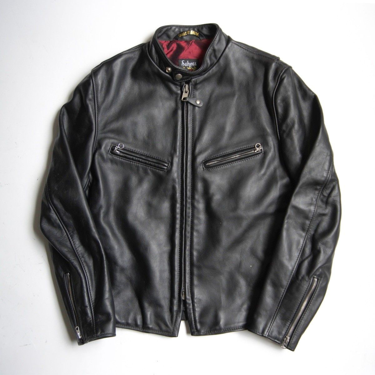 美品】SCHOTT【641XX/シングルライダースジャケット】38 ブラック 