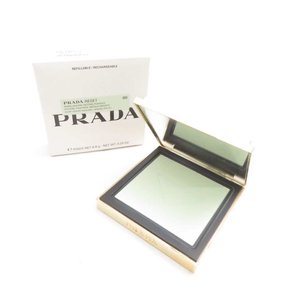 美品 PRADA プラダ リセット セッティング パウダー フェイスパウダー 6.8g 00 残量多 BN5911J1