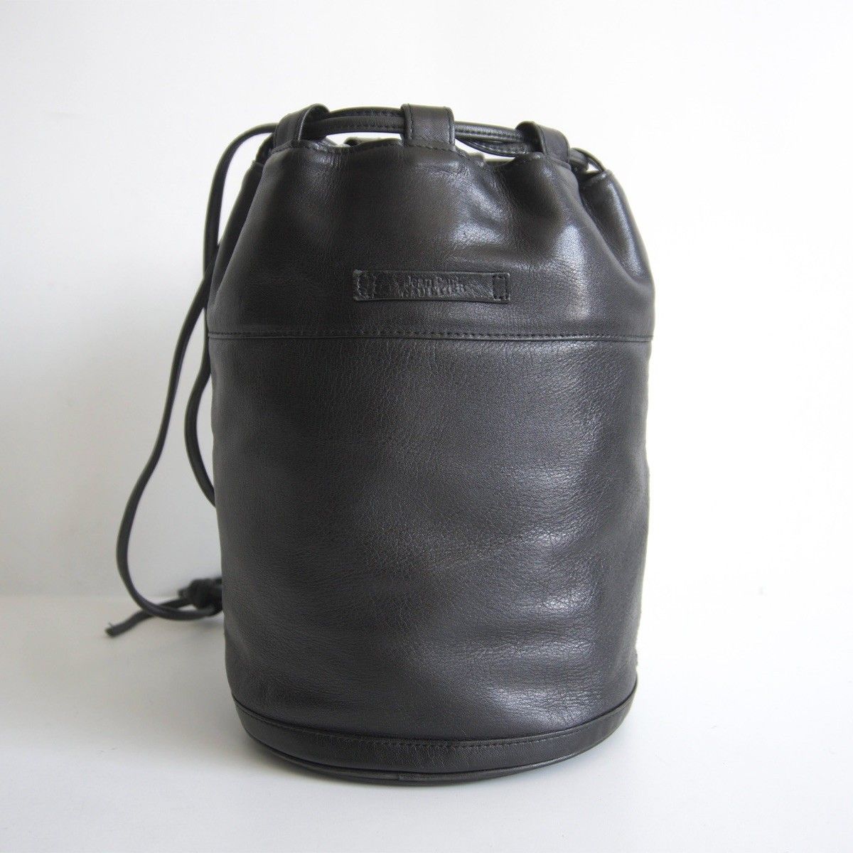 美品】Jean Paul GAULTIER 【レザー 巾着 ポーチ バッグ】 ジャン 
