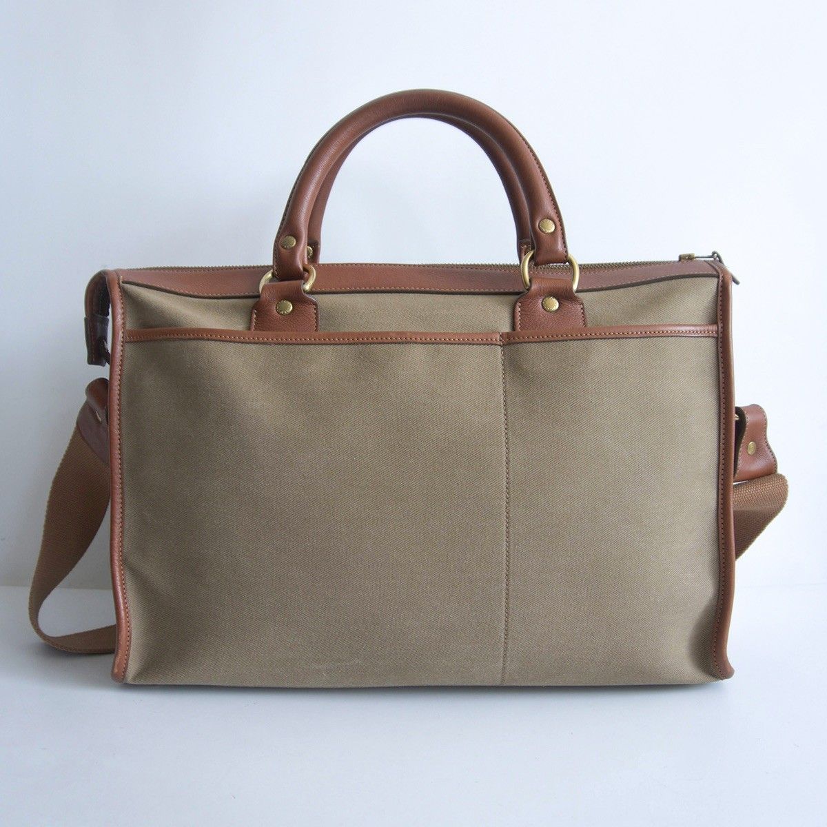 希少/美品】GHURKA 【NO.17 キャンバス×レザー 2WAY ビジネスバッグ 
