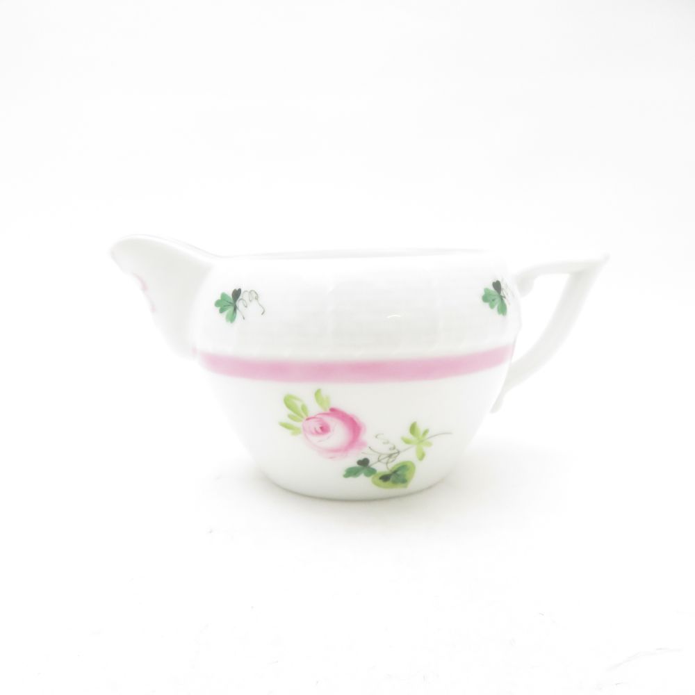 美品 Herend ヘレンド ウィーンの薔薇ピンク VRH-X4 649 クリーマー バラ クリーム ミルク ポット ジャグ SU14241B2