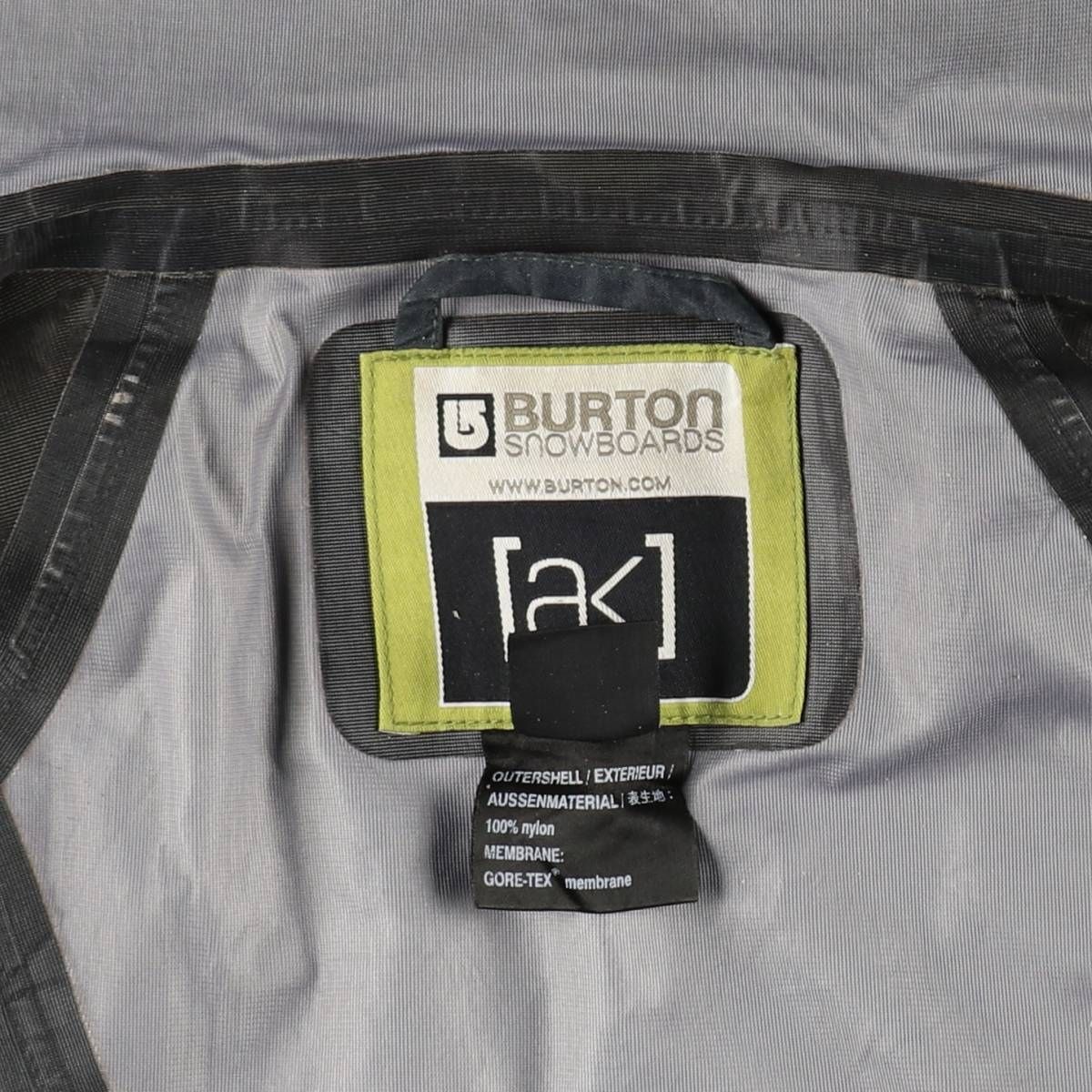 メンズ 古着 バートン BURTON ak ナイロンパーカー メンズL相当 GORE