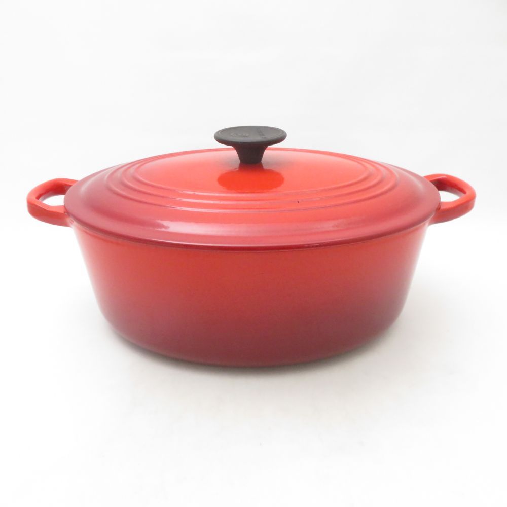 美品 Le Creuset ルクルーゼ ココットオーバル 両手鍋 鋳物ホーロー