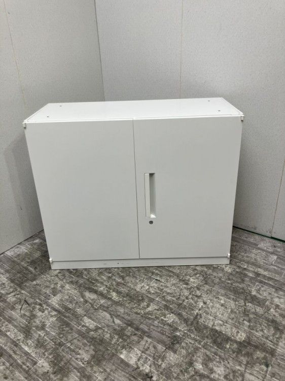 【中古品】ウチダ HSシリーズ 両開き書庫 5-820-3002 N1 ホワイト