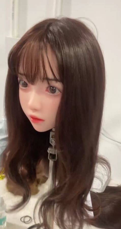 得価，爆買い 上品ソフトシリコン ヘッドリアルガール 植毛 リアル口腔