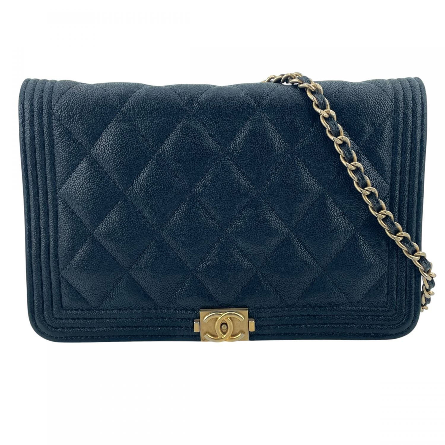 中古】 CHANEL シャネル AP1117 ボーイシャネル チェーンウォレット 
