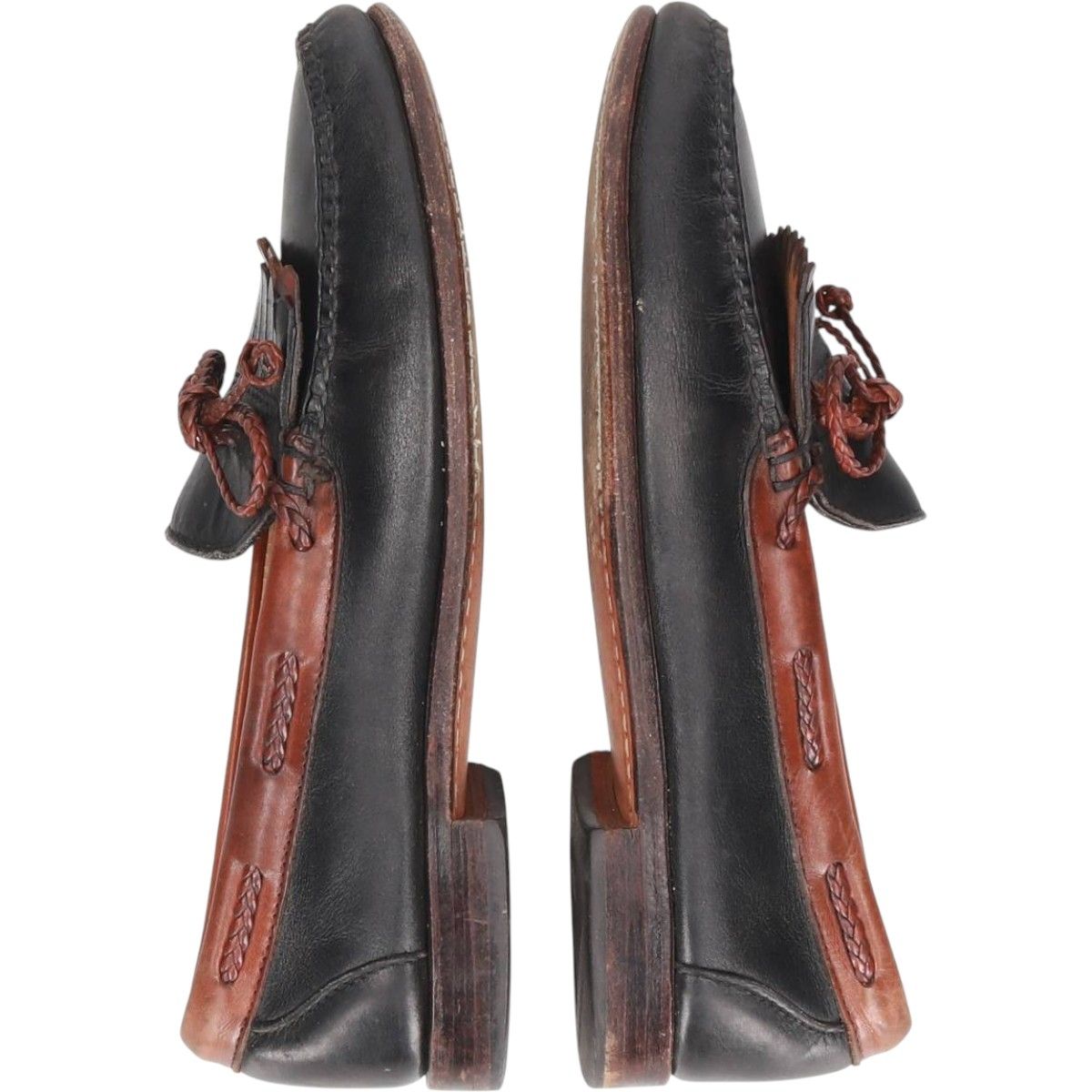未使用品◎アレンエドモンズ Muldoon キルトローファー 茶 9.1/2D◎ 古着 80~90年代 アレンエドモンズ ALLEN EDMONDS WOODSTOCK キルト